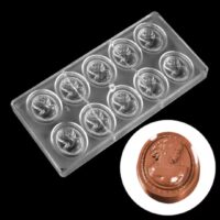 10 Cavity Queen Shape Polycarbonate Chocolate Mould (2)