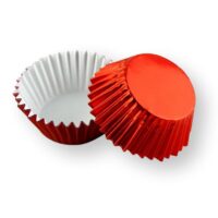 100 Pcs Set Red Cupcake Foil Baking Liner 7.5 cm - Cake Tools - Cupcake Supplies - On Display