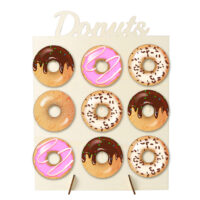 Wooden Donut Stand 1 - Cake Tools - Doughnuts Supplies - Showing Size