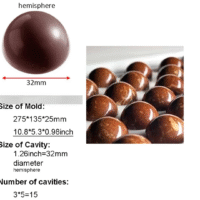 15 Cavity Half Sphere Polycarbonate Mould 1