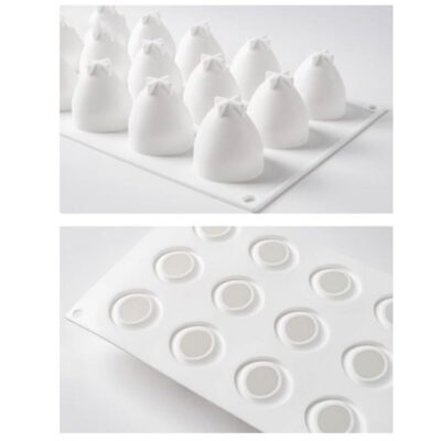 15 Cavity Strawberry Mousse Cake Silicone Baking Pan