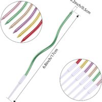 Twisty Metallic Multicolor Spiral Candles - Cake Tools - Non-Edible Supplies - Full View