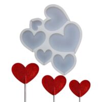 Hearts Shape Lollipop Silicone Mould - cake tool - Baking Tools & Equipments - Product Detail