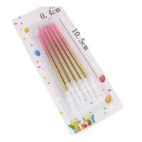 Gold Pink Color Tone Birthday Candles - Cake Tools - Candles - On Display
