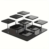 9 Tier Acrylic Cupcake Display Stand Black - Cake Tools - Cupcake Supplies - Product Detail