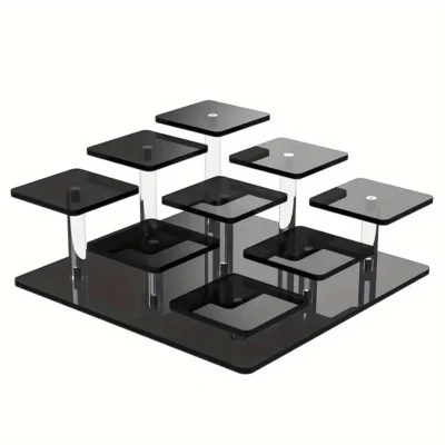 9 Tier Acrylic Cupcake Display Stand Black - Cake Tools - Cupcake Supplies - Product Detail