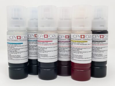 Edible Ink Bottles for EPSON Printers 6 Colors Set - Kopyform - Edible Printing Supplies - On Display