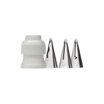 Ateco 4 Piece Ruffle Tube Tip Set - Ateco - Piping Nozzles - On Display