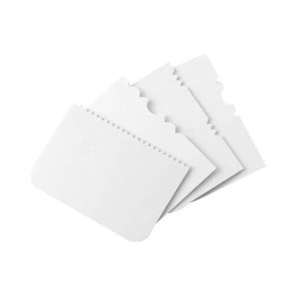 Pack Of 4 Plastic Patterned Edge Side Scrapers by PME - PME - Cake Decorating Tools - On Display