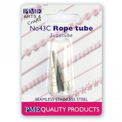 PME Supatube ST43C – Piping Nozzle Tube Tip – Medium Rope Closed - PME - Piping Nozzles - On Display