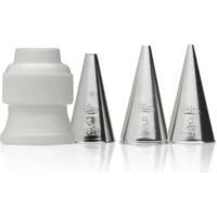 Ateco Writing Tube Tip Set 4 Pieces - Ateco - Piping Nozzles - Showing Size