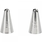 Wilton Left Handed Decorating Tip Set – #106L, #107L - Wilton - Piping Nozzles - Close-up View