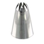 Medium Curved Star No. 2J Drop Flower Piping Tip - JEM - Cake Decorating Tools - Showing Size