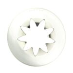 Medium Curved Star No. 2J Drop Flower Piping Tip - JEM - Cake Decorating Tools - Close-up View