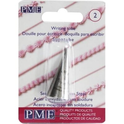 PME Writer – Supatube 2 Piping Nozzle Tube Tip - PME - Piping Nozzles - Showing Size