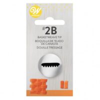 Wilton Basket weave Decorating Tip #2B - Wilton - Piping Nozzles - Close-up View