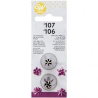 Wilton Left Handed Decorating Tip Set – #106L, #107L - Wilton - Piping Nozzles - Full View