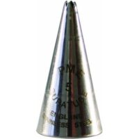 Supatube 5 – Piping Nozzle Tube Tip – Open Star - PME - Cake Decorating Tools - Full View