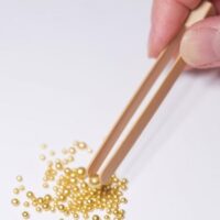 Gold Original Artisan Gold Bamboo Tweezers - Original Artisan Gold - Cake Decorating Tools - Showing Size