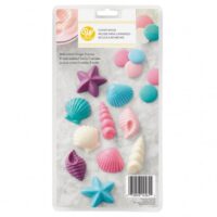 Wilton Seashells Candy Mould - Wilton - Chocolate Moulds - Showing Size