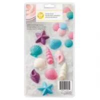 Wilton Seashells Candy Mould - Wilton - Chocolate Moulds - Showing Size