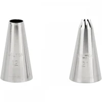 Wilton Decorating Tip Set #012, #021 - Wilton - Piping Nozzles - Showing Size