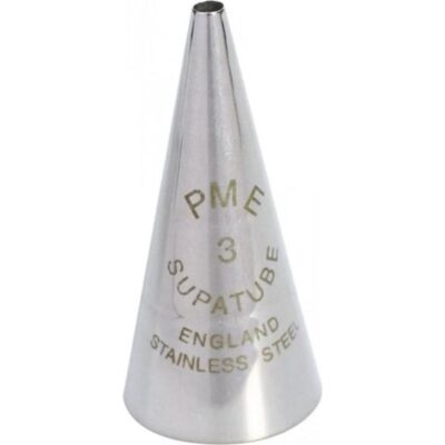 PME Supatube 3 – Piping Nozzle Tube Tip – Medium Line / Writing - PME - Piping Nozzles - Close-up View