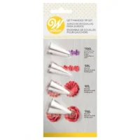 Wilton Left-Handed Decorating Tip Set – #106L, #59L, #97L, #116L - Wilton - Piping Nozzles - Full View