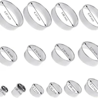 Round Steel Cookie Cutter Set - Cake Tools - Baking Tools & Equipments - Full View