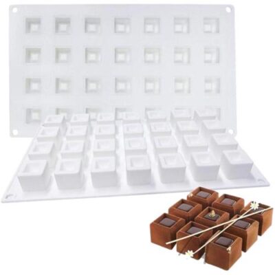 Square Grooves Mousse Cake Silicone Baking Pan - Cake Tools - Baking Tools & Equipments - On Display