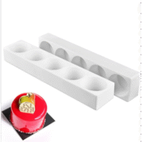 3D Cylinder Mousse Cake Silicone Baking Pan - Cake Tools - Baking Tools & Equipments - Close-up View