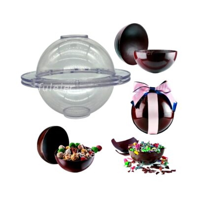 Ball Sphere Polycarbonate Chocolate Mould - Cake Tools - Polycarbonate Moulds - Close-up View