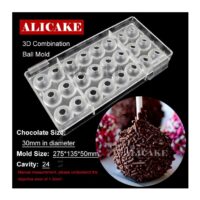 Truffle Ball Polycarbonate Chocolate Mould - Cake Tools - Polycarbonate Moulds - Full View