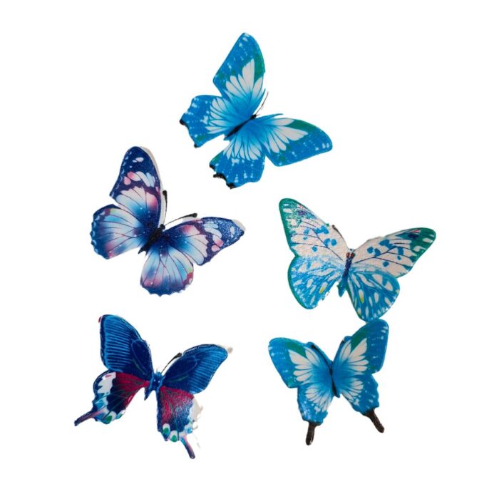 15 Pcs Set Butterflies Edible Wafer Paper Decorations 3 - Cake Tools - Decorative Cake Toppers - Showing Size