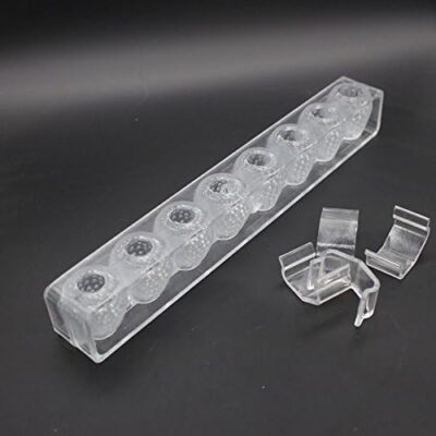 8 Cavity 3D Strawberry Polycarbonate Chocolate Mould - Cake Tools - Polycarbonate Moulds - Close-up View