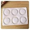 6 Cavity Circle Design Shape Chocolate Silicone Mould - Cake Tools - Chocolate Moulds - Full View
