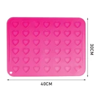 42 Cavity Heart Shape Macaron Silicone Baking Mat - Cake Tools - Baking matt - Product Detail