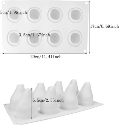 3D Pear Shape Mousse Cake Silicone Baking Pan - Cake Tools - Baking Tools & Equipments - Full View