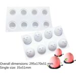Peach Fruit Mousse Cake Silicone Baking Pan - Cake Tools - Baking Tools & Equipments - Full View