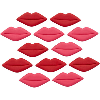 Wilton Lips Icing Decorations, Pack of 12 - Wilton - Edible Decorations - On Display