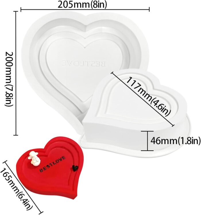 Heart Mousse Cake Silicone Baking Pan - Cake Tools - Silicon Baking pan - Product Detail