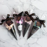 50 pcs Party Cone Plastic Candy Bag - Cake Tools - Packaging & Presentation - On Display