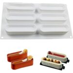 Concave Bar Mousse Cake Silicone Baking Pan - Cake Tools - Baking Tools & Equipments - Showing Size