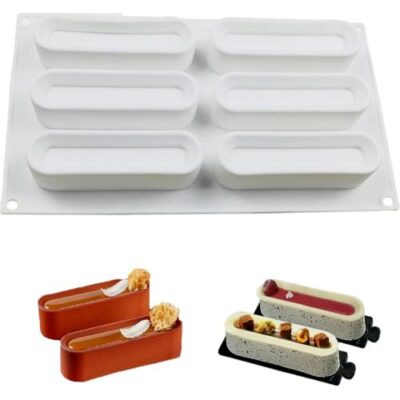 Concave Bar Mousse Cake Silicone Baking Pan - Cake Tools - Baking Tools & Equipments - Showing Size
