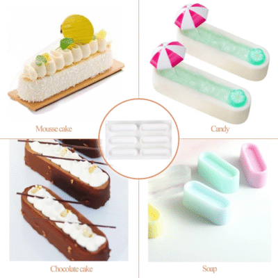 Concave Bar Mousse Cake Silicone Baking Pan - Cake Tools - Baking Tools & Equipments - Close-up View
