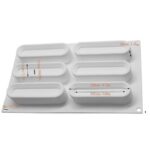Concave Bar Mousse Cake Silicone Baking Pan - Cake Tools - Baking Tools & Equipments - Full View