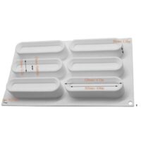 Concave Bar Mousse Cake Silicone Baking Pan - Cake Tools - Baking Tools & Equipments - Full View