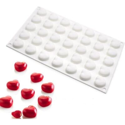 Mini Hearts Mousse Cake Silicone Baking Pan 1 - Cake Tools - Cake Baking Pans - Full View