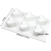 Concave Heart Mousse Cake Silicone Baking Pan - Cake Tools - Baking Tools & Equipments - Product Detail