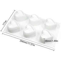 Concave Heart Mousse Cake Silicone Baking Pan - Cake Tools - Baking Tools & Equipments - Product Detail